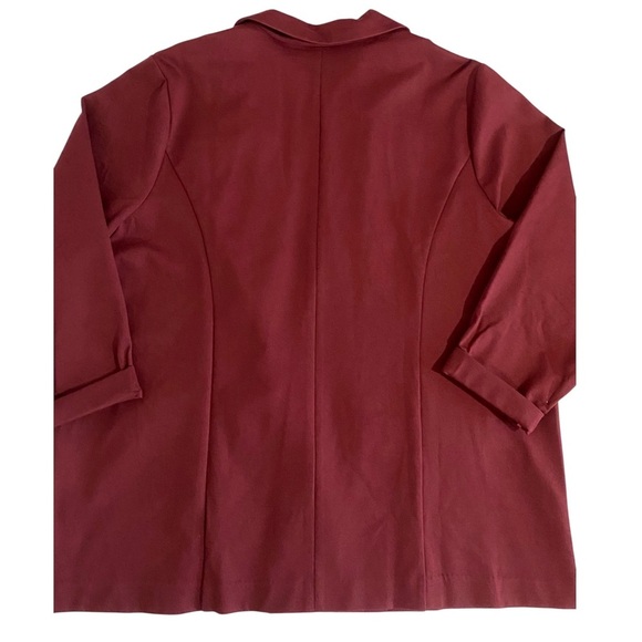 Liverpool Stitch Fix New Stretch Blazer Plus Size 3X Burgandy - Picture 7 of 16